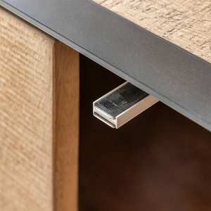 Aparador de 2 puertas Vandana Stellar Merino en madera de mango y metal - Product Image 2