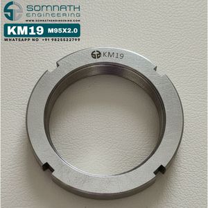 DIN 981 KM19 <b>Lock</b> Nut Heavy Industry Use CLASS 4 Self-Locking Fully <b>Threaded</b> Right Hand Bearing <b>Lock</b> Nut 93mm Hole Diameter Nut - Product Image 2
