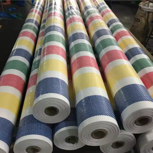 PE Stripe Tarpaulin <b>Waterproof</b> <b>Sheet</b> Multi Purpose Cover for Truck Outdoor Garden Camping OEM Custom Size - Product Image 1