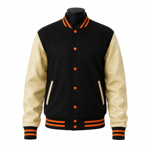 Chaqueta Varsity de Béisbol Unisex, Resistente al Viento, Transpirable, Ecológica, con Letras Bordadas, Personalizable con Etiqueta Privada - Product Image 1