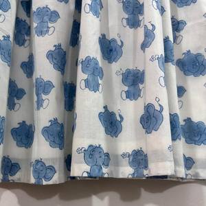 เสื้อผ้าฝ้ายพิมพ์ลายดอกไม้แบบแฮนด์บล็อก เป็นมิตรกับสิ่งแวดล้อม คอวี แขนสามส่วน แต่งลูกไม้ ทำมือ ชายระบาย ซักได้ สไตล์วินเทจ มินิเดรส ธรรมชาติ - Product Image 3