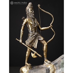 Sculpture originale Seigneur Parashurama 15 \" - Product Image 1