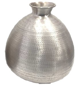 Vase à fleurs en aluminium Art Déco moderne, poli et brillant, fait main, de haute qualité, fabricant et exportateur en gros - Product Image 1