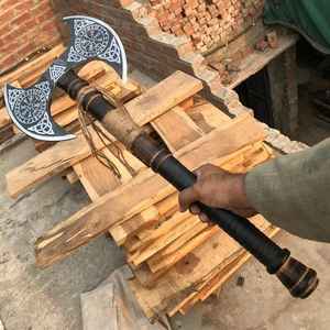 Hache artisanale de qualité supérieure en acier à haute teneur en carbone, de qualité industrielle, personnalisée, OEM, idéale pour le camping, la chasse, cadeau pour père - Product Image 3