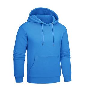 Venta al por mayor de peso pesado de los hombres de gran tamaño sudadera de alta calidad Hip Hop Streetwear logotipo personalizado bordado Color sólido de invierno - Product Image 1