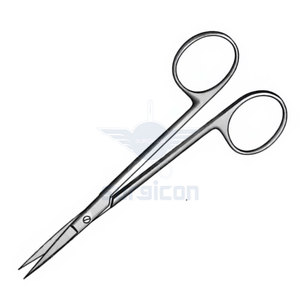 Tijeras Quirúrgicas Iris de 11.5 cm / 4-1/2 Pulgadas, Afiladas, Curvas y Planas, de Acero Inoxidable, para Corte de Precisión Médica - Product Image 4