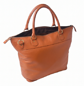 Sac fourre-tout en cuir véritable pour femme, grande capacité, sac à bandoulière, sac à main à poignée supérieure, texture grainée, sangle amovible, fermeture éclair, plage - Product Image 2