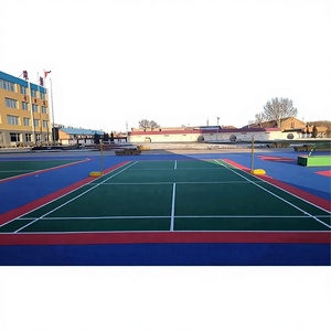 Piso Deportivo Multiusos para Baloncesto/Tenis, Vinilo para Interiores y Exteriores, Antideslizante, Impermeable, Removible, Encastrable, de Plástico PP - Product Image 1