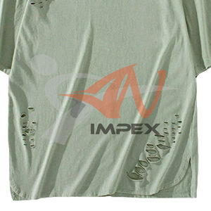 เสื้อยืดโอเวอร์ไซส์ลายโลโก้วินเทจสำหรับผู้ชาย สไตล์ทำสีซีดแบบดิสเทรส ผ้าฝ้าย 100% น้ำหนัก 240 กรัม ทรงหลวม ใส่สบายสำหรับฤดูร้อน ขายส่ง - Product Image 5