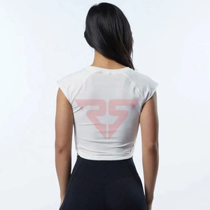 New Fashion <b>Women</b> Crop <b>Top</b> Wholesale <b>Women</b> Workout Crop <b>Top</b> For Sale <b>Women</b> Crop <b>Top</b> T-Shirts - Product Image 2