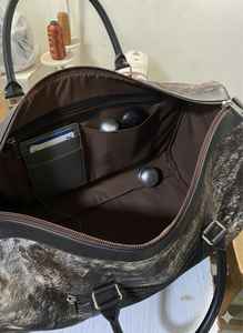 Bolsa de Viaje de Gran Capacidad, de Cuero Genuino, Ligera, Plegable, de Moda, Bolsa de Fin de Semana, de Cuero Vacuno, para Llevar Equipaje - Product Image 3