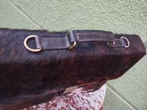 Bolso Bandolera de Cuero Genuino con Pelo para Portátil, Diseño Vintage, Unisex, para Negocios LPBH-0030 - Product Image 4