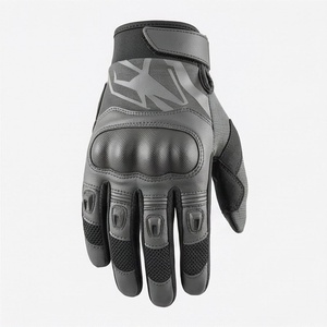 Customized Ergonomic Full Finger PU Windproof Safety Motorbike Gear for Men Women Strong Palm <b>Grip</b> Design Outdoor Riding Top - Product Image 1