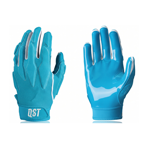 Football Receiver Gloves <b>Sticky</b> Palm Football Gloves Glossy Textured Grip Wide Receiver Gloves Custom Logo OEM ODM Premium - Product Image 1