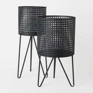 Maceta de Metal de Diseño con Soporte, Macetero Decorativo para Balcón, Patio, Jardín, Decoración del Hogar - Product Image 6