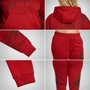 Ensemble de survêtement à capuche grande taille pour femme, imprimé, pull à capuche et pantalon de jogging, ensemble 2 pièces, tenue d'hiver pour femme, ensemble de survêtement en molleton français - Product Image 6