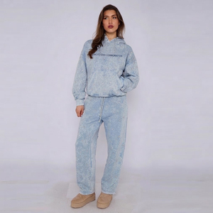 MOTO END CORPORATION Sweat à capuche en polaire surdimensionné avec strass, unisexe, hiver, streetwear hip-hop, veste de survêtement - Product Image 1