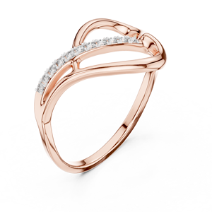 Anillo de Diamante Cultivado en Laboratorio SIMPLE HEART, Oro Amarillo de 18 Quilates con Baño de Rodio, Corte Brillante, para Compromiso, Fiesta, San Valentín, Uso Diario - Product Image 6