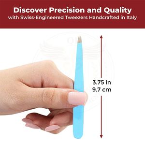 QORVEX INSTRUMENTS Eyelash Tweezers Stainless Steel <b>Smooth</b> Tip Precision Beauty <b>Tool</b> - Product Image 4