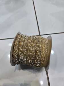 Strass en cristal de diamant, perles dorées effet miroir, garniture en maille argentée ethnique, écologiques, à 9 facettes, à coller à chaud ou à coudre, à dos plat - Product Image 3