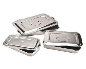 Bandeja de Esterilización Dental de Acero Inoxidable de 11 Pulgadas con Tapa, Caja de Almacenamiento de Herramientas Quirúrgicas Médicas, Suministros para Hospitales y Clínicas - Product Image 2