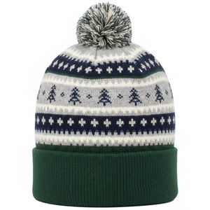 Bonnets en tricot décontractés d'hiver - Unisexe 100% acrylique avec impression de logo personnalisé Vente en gros Promotion jacquard 2026 - Product Image 1