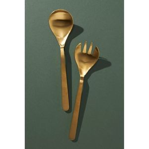 Juego de 2 tenedores y cucharas decorativos de metal dorado y plateado de primera calidad, con acabado dorado en acero inoxidable. - Product Image 5