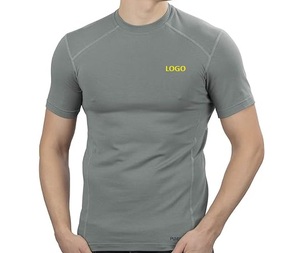 Camiseta de Compresión para Hombre, Manga Corta, Cuello Redondo, Corte Ajustado, Secado Rápido, Camiseta Deportiva para Gimnasio y Entrenamiento - Product Image 5