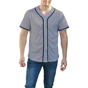 Maillot de baseball/softball Dry Fit de haute qualité, impression de logo personnalisée, unisexe, rose, col en V, manches courtes, impression par sublimation, adulte, complet - Product Image 1