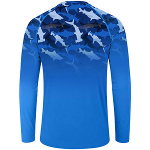Camisa de Hombre con Estampado de Pesca, Hermosa, de Alta Calidad, 100% Poliéster, Material Duradero, Protección UPF 50 - Product Image 2