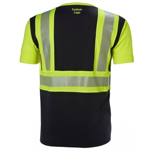 Chemise réfléchissante pour travailleurs industriels, col rond, manches courtes, 100% polyester, personnalisable - Product Image 4