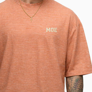 Camisetas para Hombre, Mezcla de Algodón, Corte Holgado, Logotipo Bordado, Estilo Urbano, Fabricación al por Mayor - Product Image 4