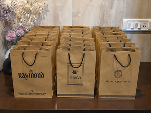 High Quality Kraft <b>Paper</b> Shopping <b>Bags</b> Custom Logo <b>Carry</b> <b>Bags</b> Recyclable Boutique Packaging Wholesale Exporter - Product Image 2