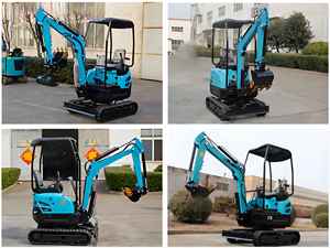Mini excavadora china, excavadora pequeña sobre orugas de 1 tonelada y 2 toneladas, precio barato - Product Image 2