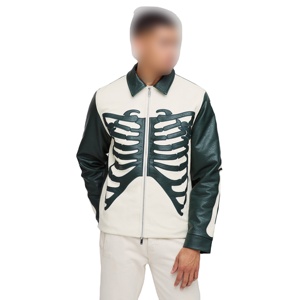 Chaqueta universitaria de gran tamaño, mezcla de lana, logotipo personalizado, ropa de calle, chaqueta con letras a la moda, diseño clásico, chaquetas de peso pesado para hombre - Product Image 5