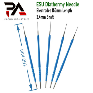 Pacho Industries – Électrodes d'aiguilles électrochirurgicales réutilisables de haute qualité 150 mm en acier inoxydable, instruments chirurgicaux AC 110-220V - Product Image 2