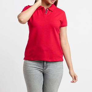 T-shirt décontracté pour femme 100 % coton tricoté, haute qualité, motif uni, boutons décoratifs, respirant, séchage rapide, grandes tailles - Product Image 3