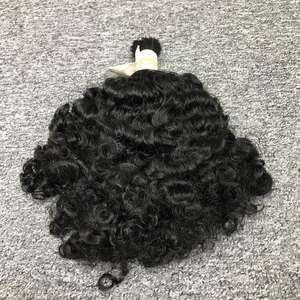 Extensions de cheveux raides à double trame vietnamiens en vrac de haute qualité Style noir bouclé ondulé pour toutes les femmes - Product Image 5