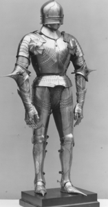 Armadura medieval de la mejor calidad, tipo Sugarloaf, en acero dulce de calibre 18, con acabado pulido, tamaño completo, aproximadamente 7 pies, con acabado pulido. - Product Image 5