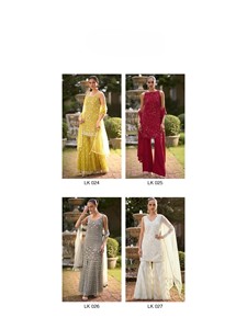 Conjunto de Kurta y Palazzo Bordados, Ropa Étnica India, Traje de 3 Piezas con Dupatta, Atuendo de Fiesta para Mujer - Product Image 6