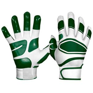 Guantes de Bateo de Béisbol Profesionales Coloridos, Diseñados con Palma de Cuero Vacuno 100%, Colores Personalizados con Logotipo, Cierre de Gancho y Bucle - Product Image 4
