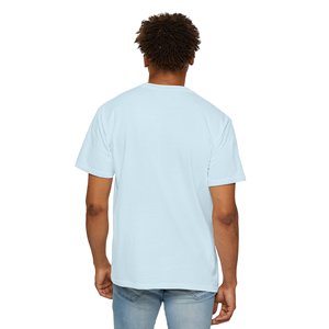 T-shirt graphique personnalisé OEM de haute qualité, bleu clair, imprimé avec un motif d'ange, t-shirt personnalisé, col rond, coupe classique - Product Image 2