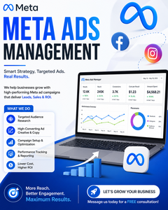 บริการจัดการโฆษณา Meta มืออาชีพสำหรับความสำเร็จในการโฆษณาบน Facebook และ Instagram - Product Image 2
