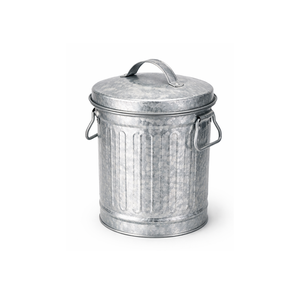 Cubo para cenizas de chimenea con tapa, pequeño, galvanizado, cubo de basura, contenedor de almacenamiento, cubo metálico para chimenea, hoguera, estufa de leña - Product Image 3