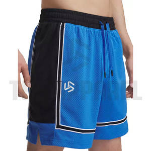 กางเกงขาสั้นตาข่ายผู้ชายสำหรับออกกำลังกาย ฟิตเนส กีฬา ปักโลโก้ได้ กางเกงยิม บาสเก็ตบอล แอธเลติก สตรีทแวร์ ลำลอง - Product Image 6