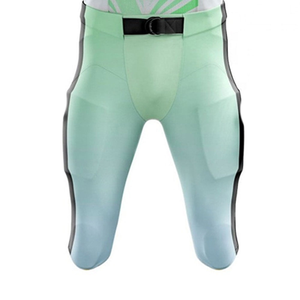 Ensemble de maillot et pantalon de football américain pour adulte, uniforme respirant à séchage rapide, 100% polyester, taille élastique, manches courtes - Product Image 3