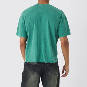 T-shirt Homme Coupe Droite Décontractée 100% Coton Tricoté Respirant Anti-UV Doux Écologique Usage Quotidien Streetwear Été - Product Image 4