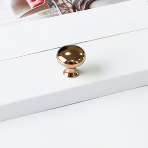High Strength Zinc Alloy Round Mushroom <b>Knob</b> Luxury Rose <b>Gold</b> Furniture Handle for Kitchen Bathroom Nightstands Drawer Cupboard - Product Image 4