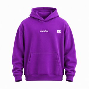 เสื้อฮู้ดดี้โอเวอร์ไซส์แบบเรียบๆ สั่งทำได้ ขายดีที่สุด เสื้อสตรีทแวร์ผู้ชาย ผ้าคอตตอนหนา โรงงานรับผลิตแบรนด์ส่วนตัว - Product Image 1