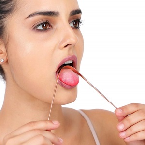 Nettoyeur de langue en cuivre pour hommes et femmes, pour une haleine fraîche et l'élimination des bactéries, amélioration du goût et de l'hygiène buccale, facile à utiliser - Product Image 5